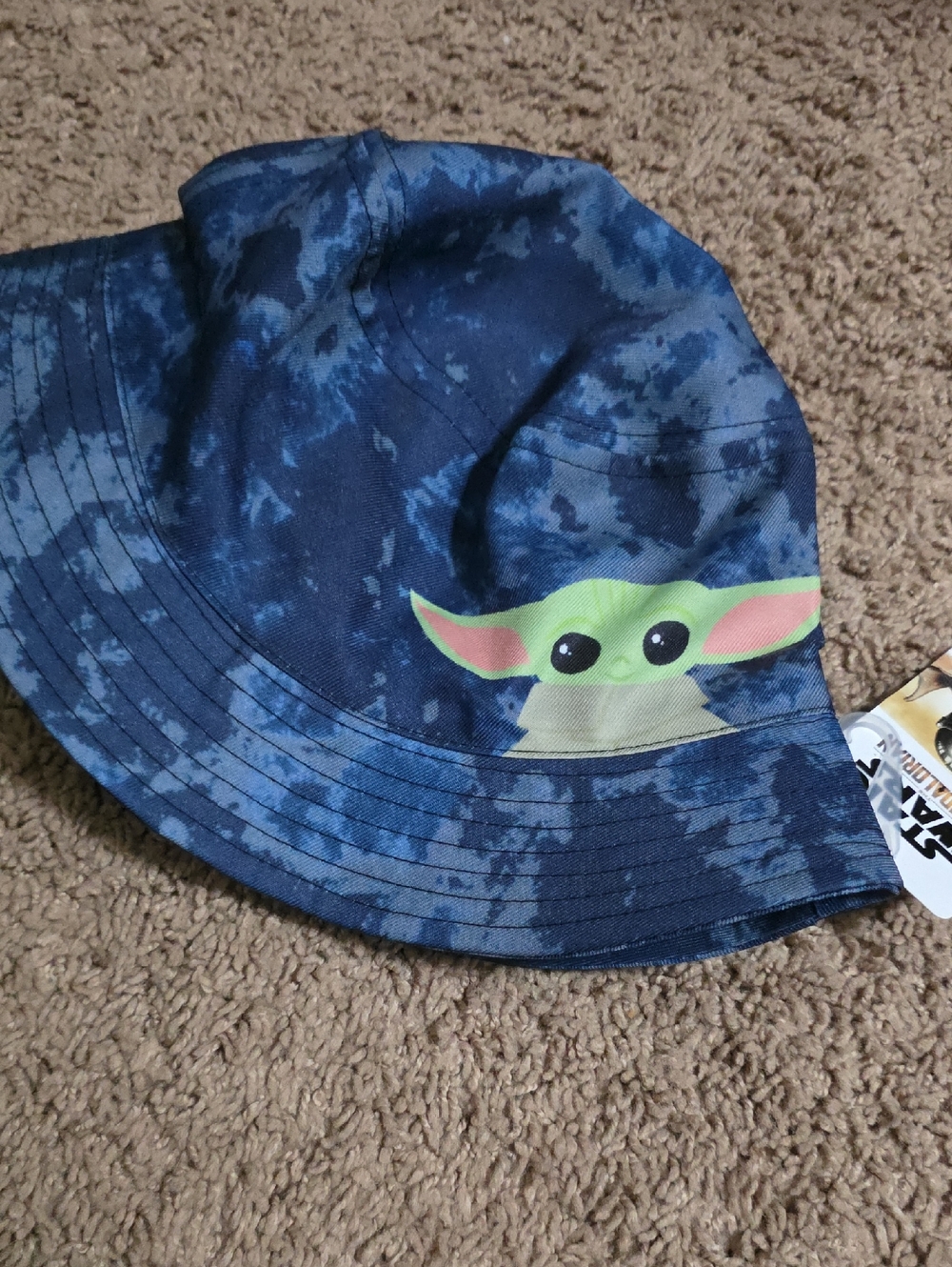 Star Wars Kids Bucket Hat with Grogu in Navy Blue